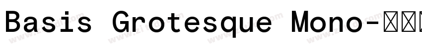 Basis Grotesque Mono字体转换